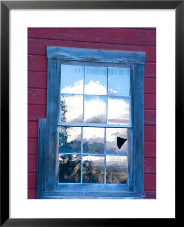 Reflection Of The Wrangell Mountains In Copper Mine Window, Kennicott, Alaska, Usa by Julie Eggers Pricing Limited Edition Print image