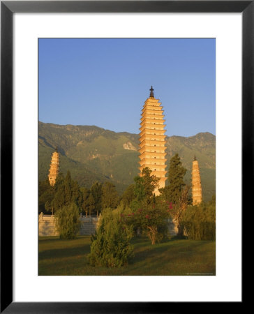 The Three Pagodas, Dali Old Town, Yunnan Province, China by Jochen Schlenker Pricing Limited Edition Print image