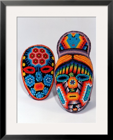 Traditional Ethnic Arts, Huichol Indian Beadwork, Huichol Mythology, Mexico by Russell Gordon Pricing Limited Edition Print image
