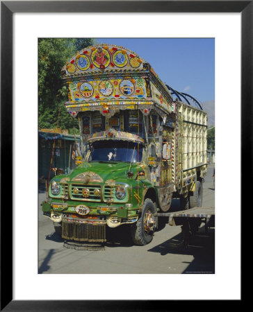 Typical Decorated Truck, Karakoram (Karakorum) Highway, Gilgit, Pakistan by Anthony Waltham Pricing Limited Edition Print image