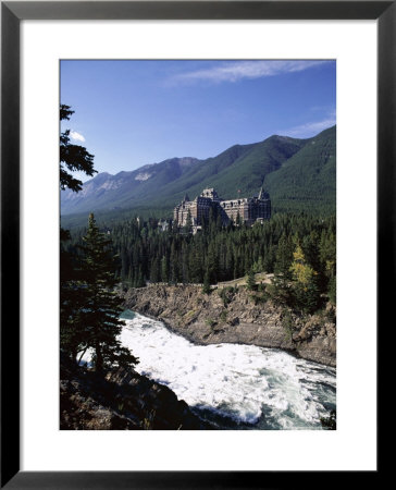 Bow River And Banff Springs Hotel, Banff National Park, Rocky Mountains, Alberta, Canada by Hans Peter Merten Pricing Limited Edition Print image
