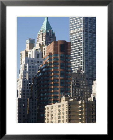 Tall Buildings In The Financial District Of Lower Manhattan, New York City, New York, Usa by Amanda Hall Pricing Limited Edition Print image