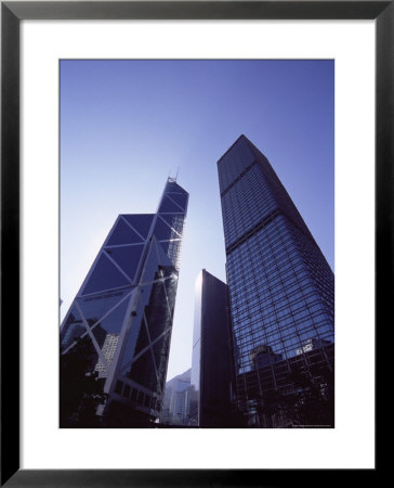 Bank Of China And Cheung Kong Center, Central, Hong Kong Island, Hong Kong, China, Asia by Amanda Hall Pricing Limited Edition Print image