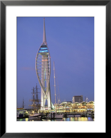 Spinnaker Tower At Twilight, Gunwharf Quays, Portsmouth, Hampshire, England, United Kingdom, Europe by Jean Brooks Pricing Limited Edition Print image