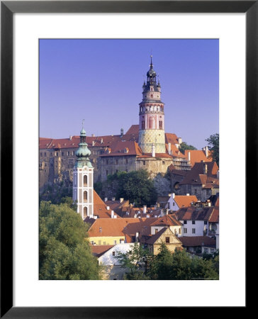 Round Tower, Krumlov Castle, Cesky Krumlov, South Bohemia, Czech Republic by Gavin Hellier Pricing Limited Edition Print image