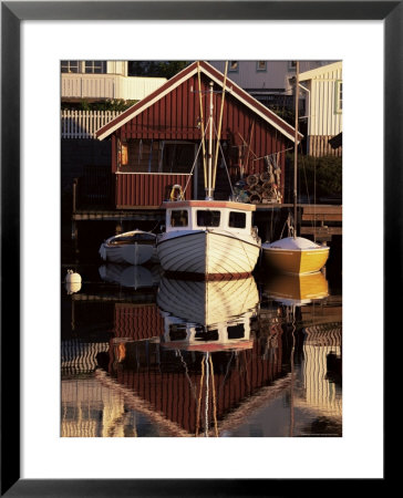 Sundown Over South Harbour, Village Of Fjallbacka, Bohuslan, Sweden, Scandinavia, Europe by Kim Hart Pricing Limited Edition Print image