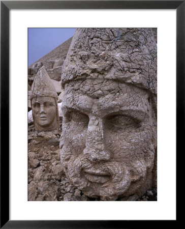 Heads Of Stone Statues At Nemrut Dagi, Adiyaman, Turkey by Simon Richmond Pricing Limited Edition Print image