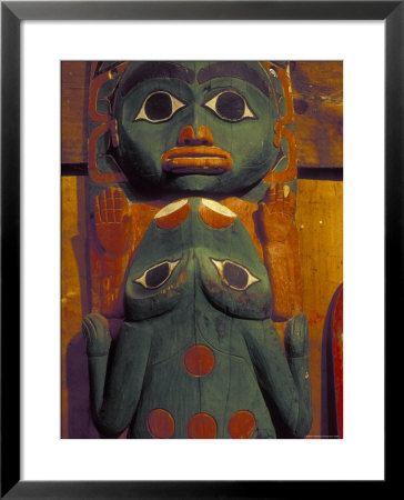 Frog And Face Totem Pole, Alaska by Rich Reid Pricing Limited Edition Print image