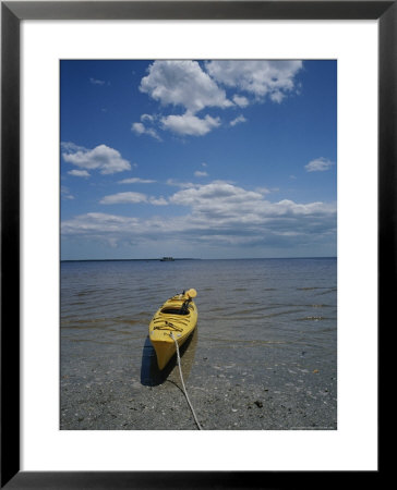Yellow Kayak On A Beach In The Everglades by Raul Touzon Pricing Limited Edition Print image