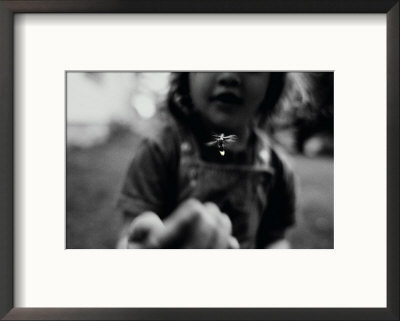 A Young Girl Reaches Out For A Firefly by Stephen Alvarez Pricing Limited Edition Print image
