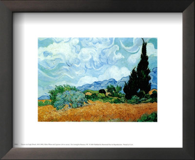 Yellow Wheat And Cypresses by Vincent Van Gogh Pricing Limited Edition Print image