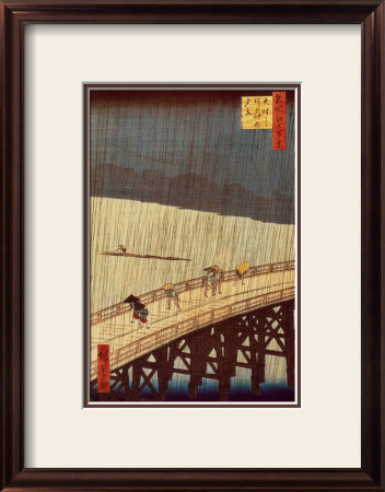 Ohashi Bridge In The Rain by Ando Hiroshige Pricing Limited Edition Print image