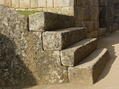 Stone Steps Showing Inca Craftsmanship, Machu Picchu, Peru by Dennis Kirkland Pricing Limited Edition Print image