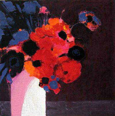 Bouquet Danemones by Jean-Claude Allenbach Pricing Limited Edition Print image