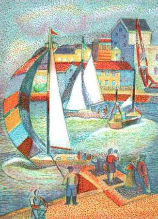 Le Port De Trouville by Georges-Joseph Zelter Pricing Limited Edition Print image