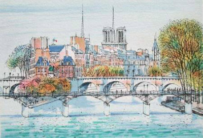 Paris, Le Pont Des Arts Ii by Rolf Rafflewski Pricing Limited Edition Print image
