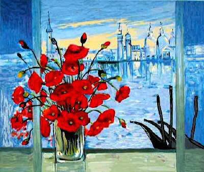 Coquelicots Sur La Lagune by Michel-Henry Pricing Limited Edition Print image