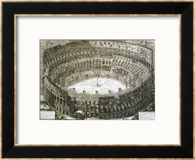 Aerial View Of The Colosseum In Rome From Views Of Rome by Giovanni Battista Piranesi Pricing Limited Edition Print image
