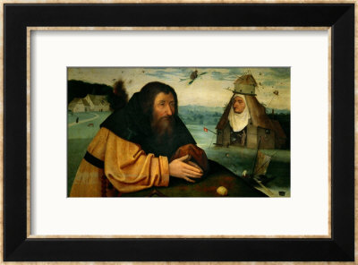 The Temptation Of St. Anthony Abbot, The Head Of An Abbess Sits Atop A Whorehouse by Hieronymus Bosch Pricing Limited Edition Print image