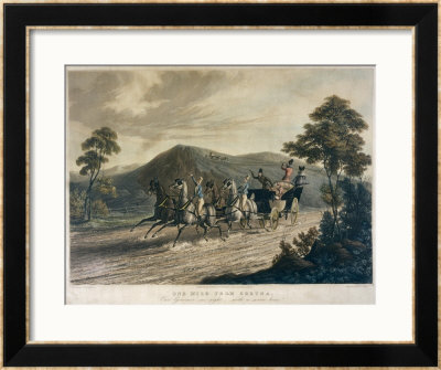 One Mile From Gretna A Couple Desperate To Marry Race To Gretna Green But Are Pursued By Those by R.G. Reeve Pricing Limited Edition Print image