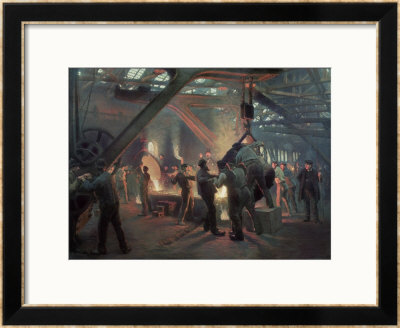 Biermeister And Wain Steel Forge, 1885 by Peder Severin Kröyer Pricing Limited Edition Print image