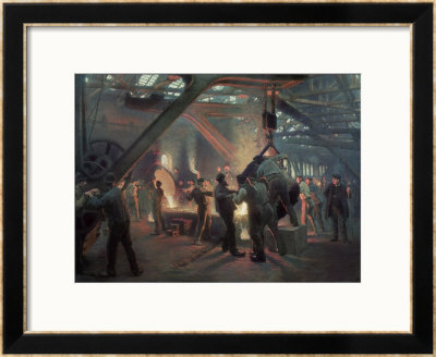 Biermeister And Wain Steel Forge, 1885 by Peder Severin Kroyer Pricing Limited Edition Print image