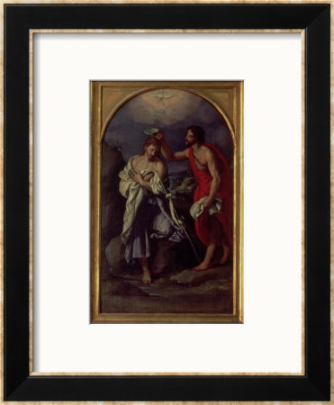 The Baptism Of Christ by Alessandro Allori Pricing Limited Edition Print image