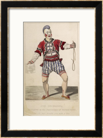 Joseph Grimaldi As A Clown In The Pantomime Of Mother Goose, 1778-1837 by J. Harris Pricing Limited Edition Print image