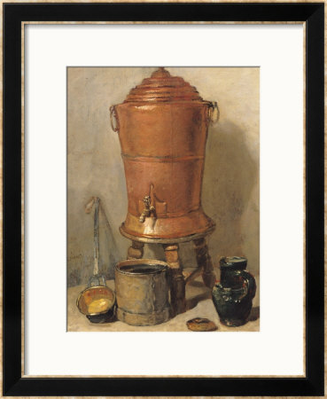 The Copper Drinking Fountain, Circa 1733-34 by Jean-Baptiste Simeon Chardin Pricing Limited Edition Print image