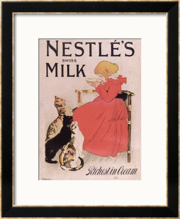 Poster Advertising Nestle's Swiss Milk, Late 19Th Century by Théophile Alexandre Steinlen Pricing Limited Edition Print image