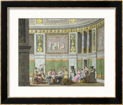The Gynaeceum, From Le Costume Ancien Et Moderne By Jules Ferrario, Circa 1825 by Alessandro Sanquirico Pricing Limited Edition Print image