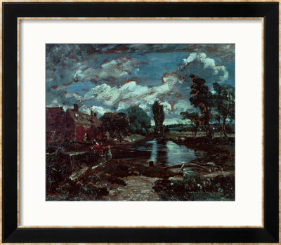 Flatford Mill From A Lock On The Stour, Circa 1811 by John Constable Pricing Limited Edition Print image