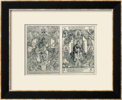 (R) Philosophy, An Enthroned Female Figure Surrounded By A Laurel Wreath by Albrecht Dürer Pricing Limited Edition Print image