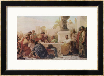 The Emperor Julian (Known As The Apostate) Presides Over A Conference by E. Armitage Pricing Limited Edition Print image
