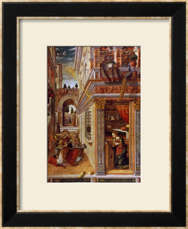 The Annunciation With St. Emidius, 1486 by Carlo Crivelli Pricing Limited Edition Print image