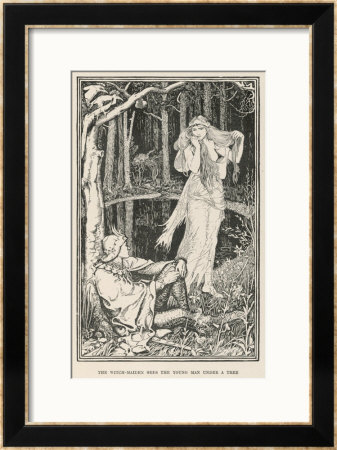 The Witch-Maiden Sees The Young Man Under A Tree by Henry Justice Ford Pricing Limited Edition Print image