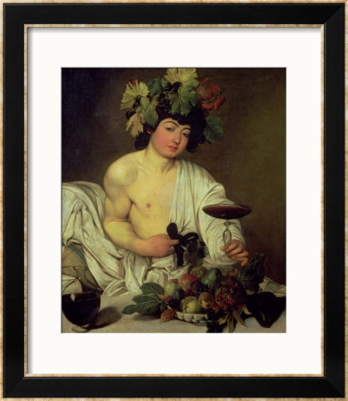 The Young Bacchus, Circa 1596 by Caravaggio Pricing Limited Edition Print image