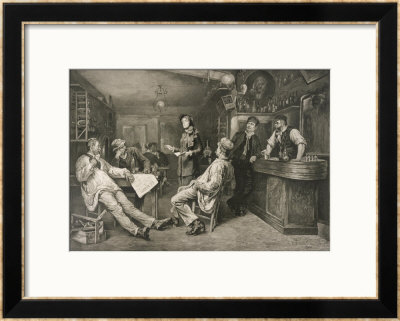 Brave English Salvationist Preaches To The Clientele Of A Swiss Tavern by G. Cederstroem Pricing Limited Edition Print image