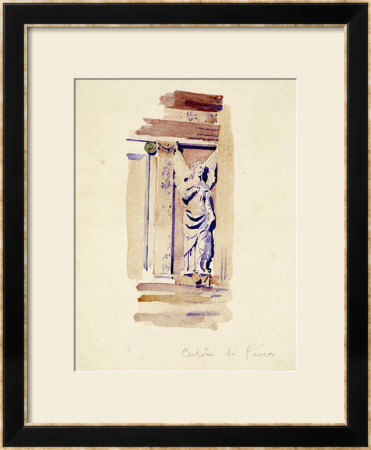 Certosa Di Pavia, Study Of An Angel Statue, 1891 by Charles Rennie Mackintosh Pricing Limited Edition Print image