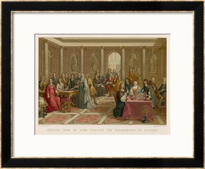He Explains His Ideas To The Scholarly Queen Christina Of Sweden by Nordmann Pricing Limited Edition Print image