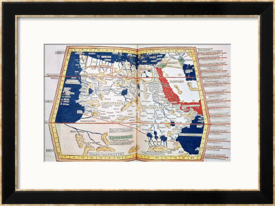 Map Of Africa, Plate 18 From An Atlas Of The World, 1486 by Ptolemy Pricing Limited Edition Print image