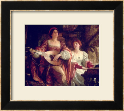 The Duet by Frank Bernard Dicksee Pricing Limited Edition Print image