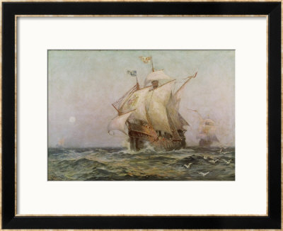 The Eve Of Discovery, 1492 by Jean Leon Gerome Ferris Pricing Limited Edition Print image