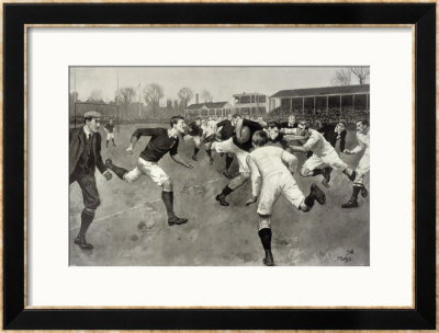 England Versus Ireland At Richmond by H. Burgess Pricing Limited Edition Print image