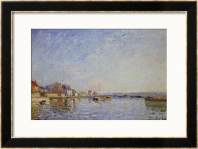 Canal At Loing, 1884 by Alfred Sisley Pricing Limited Edition Print image