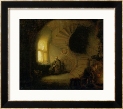 Meditating Philosopher, 1632 by Rembrandt Van Rijn Pricing Limited Edition Print image