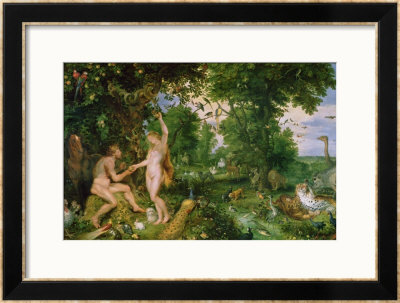 Adam And Eve In Paradise, Circa 1610-15 by Jan Brueghel The Elder Pricing Limited Edition Print image