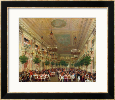 Feast At The Tuileries To Celebrate The Marriage Of Leopold I To Princess Louise Of Orleans 1832 by Le Baron Attalin Pricing Limited Edition Print image