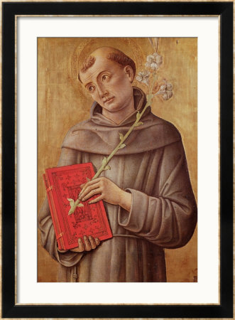 St. Anthony Of Padua by Bartolomeo Vivarini Pricing Limited Edition Print image