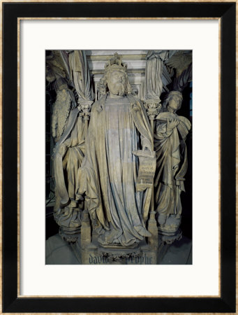 King David, Moses (Left), Jeremiah (Right), Detail Of The Hexagonal Pedestal Of The Well Of Moses by Claus Sluter Pricing Limited Edition Print image